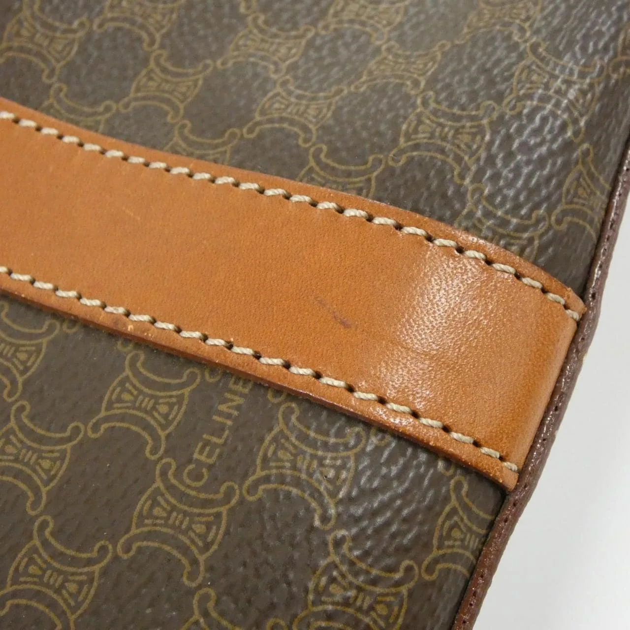 CELINE Handbag Canvas Brown Canvas Rank A - Thumbnail 4