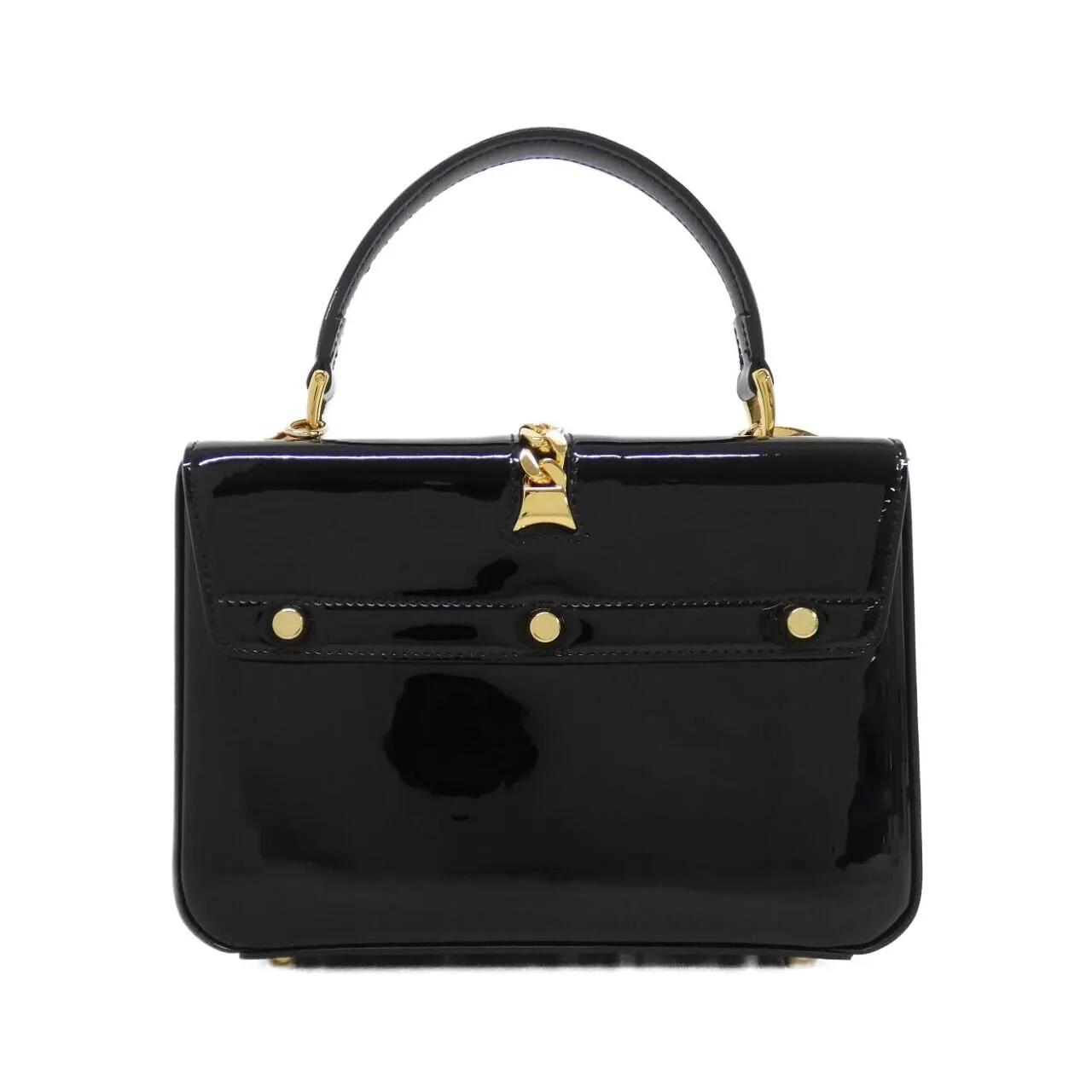 GUCCI 589479 1J70G Handbag Patent Leather 2