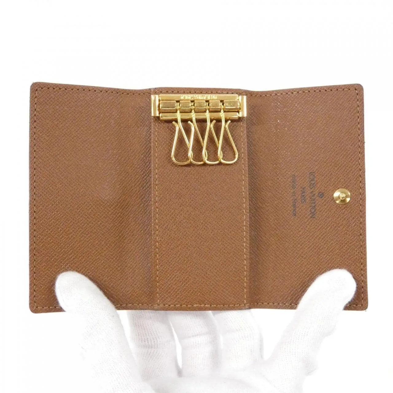 LOUIS VUITTON M62631 Key Case Monogram 黑色 Monogram 中古品A - 縮圖 4