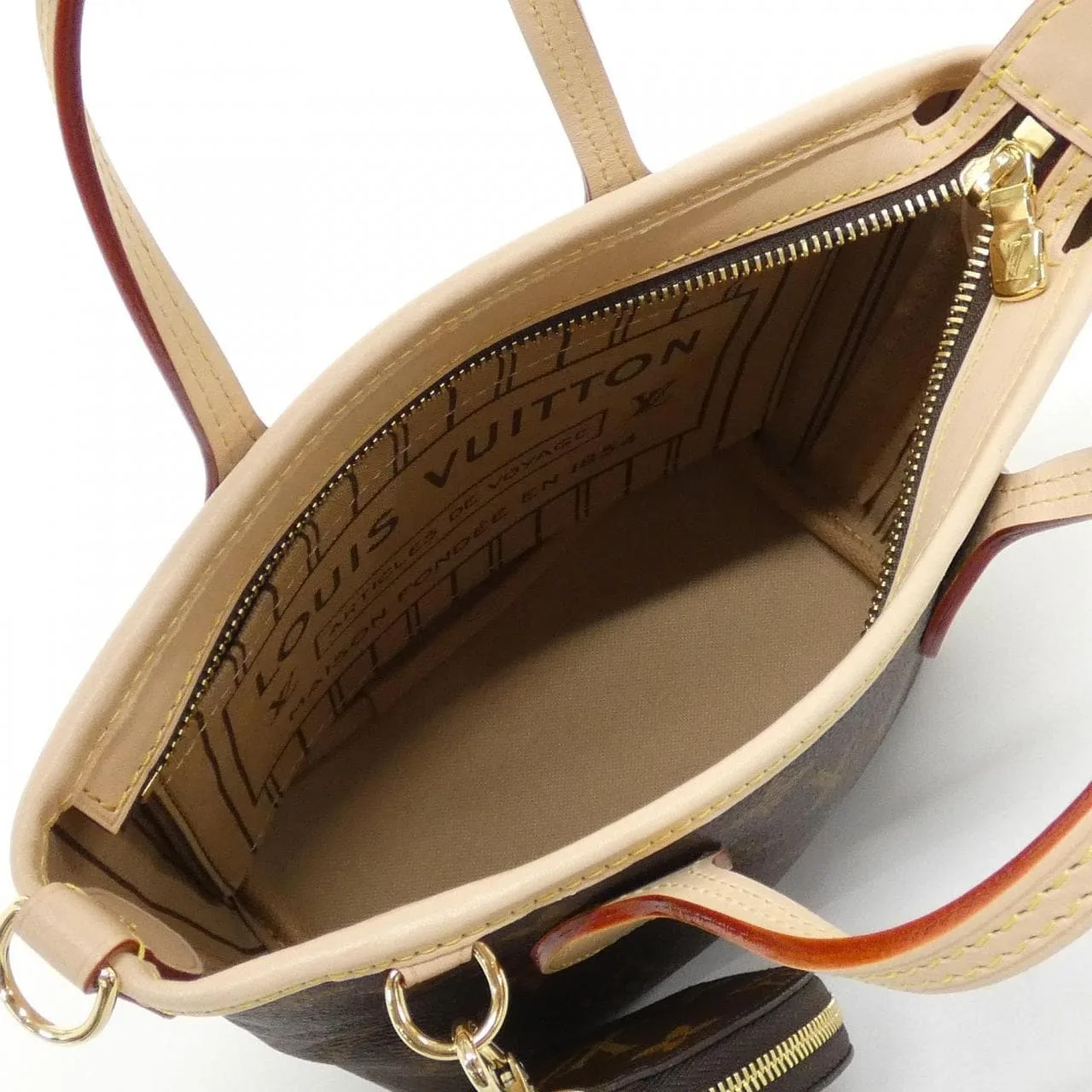 LOUIS VUITTON Neverfull M46705 Tote Monogram Beige Monogram Rank A - Thumbnail 5