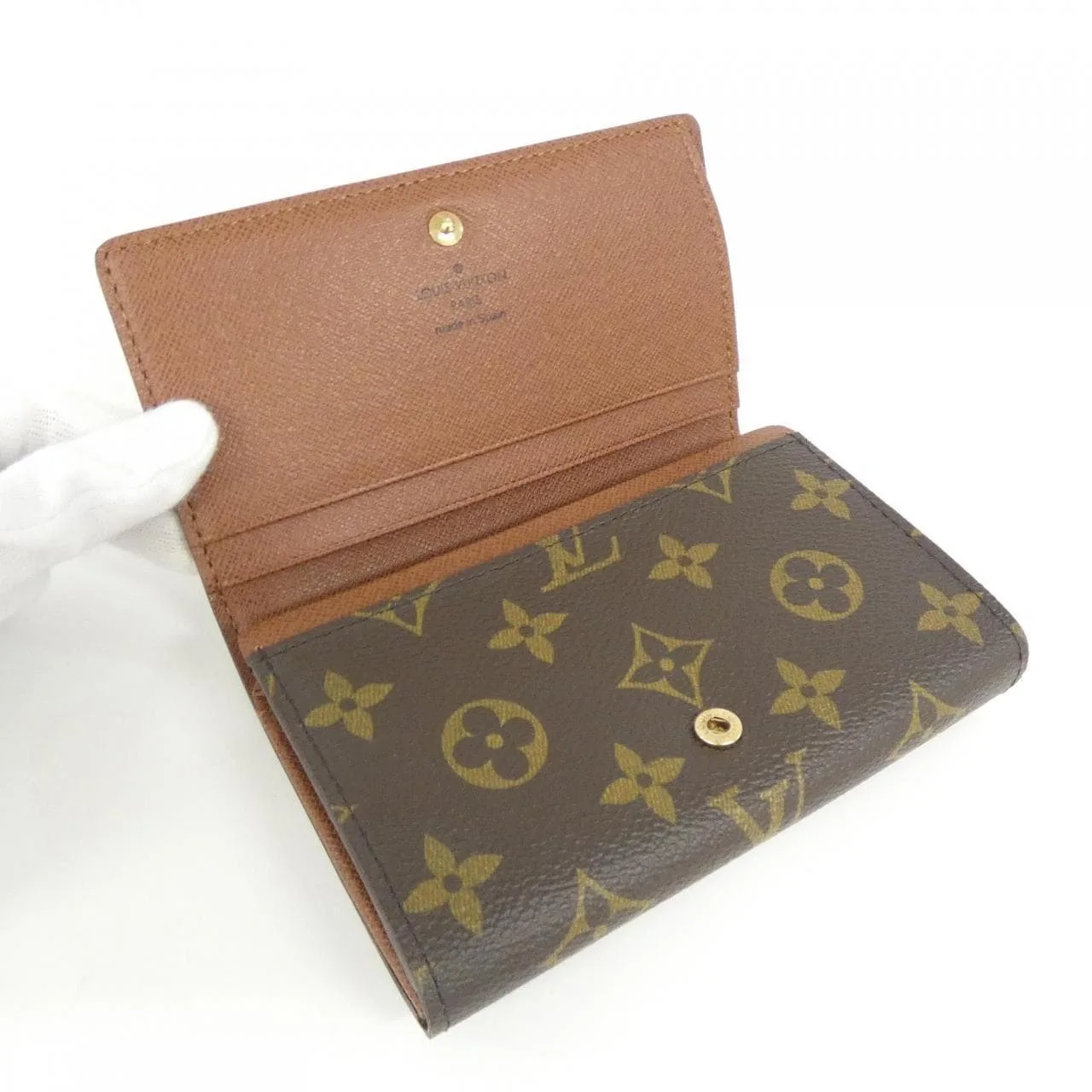 LOUIS VUITTON M61730 銀包 Monogram 黑色 Monogram 中古品A - 縮圖 5