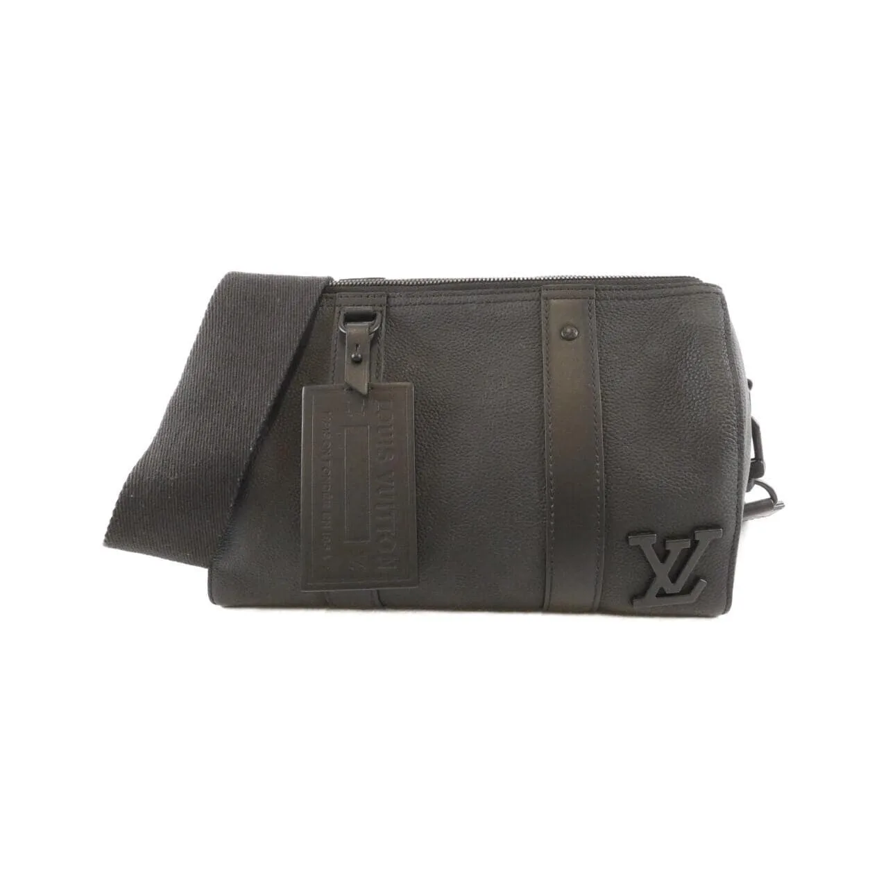 LOUIS VUITTON Keepall M59255 Shoulder Lambskin Black