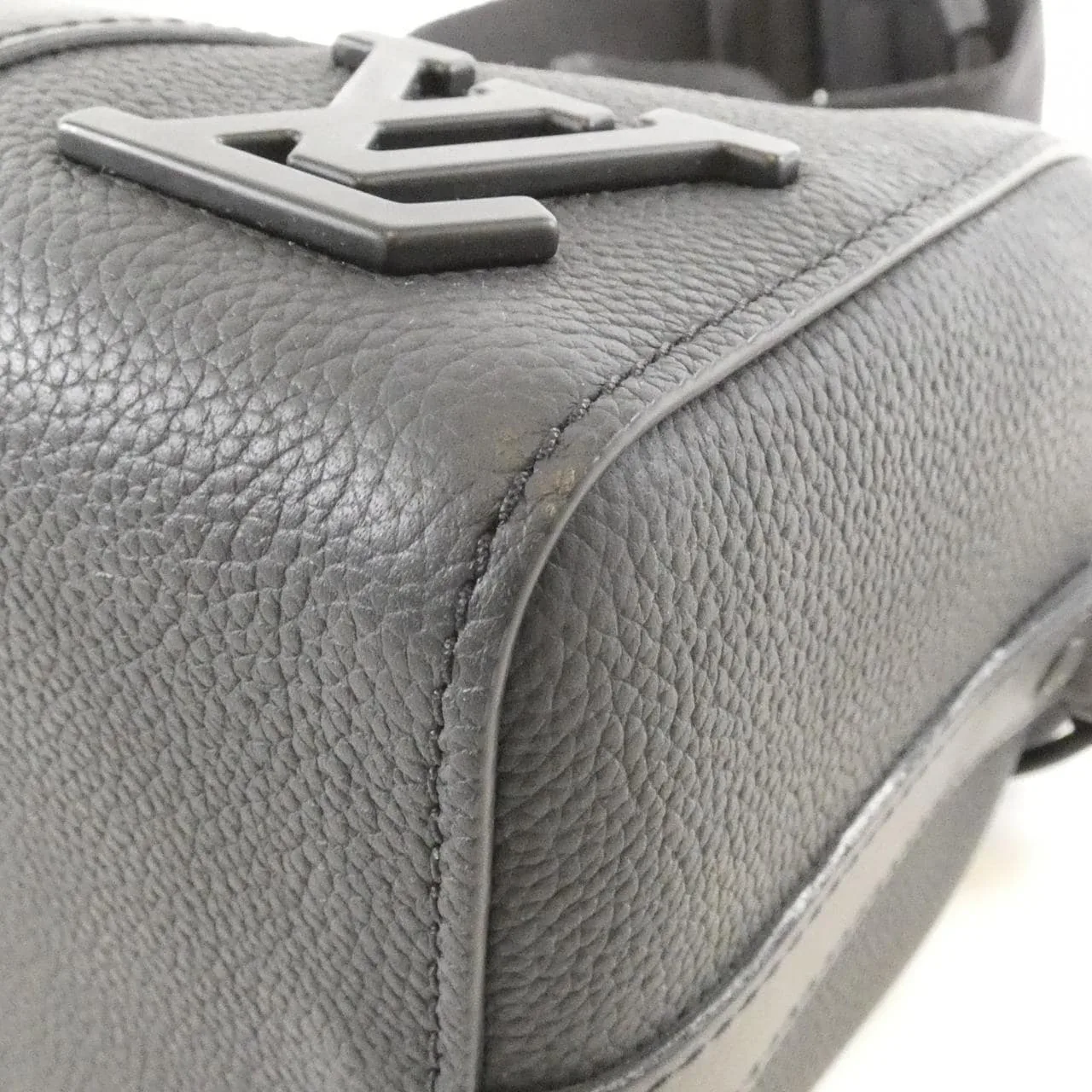 LOUIS VUITTON Keepall M59255 Shoulder Lambskin Black Lambskin Rank B - Thumbnail 4