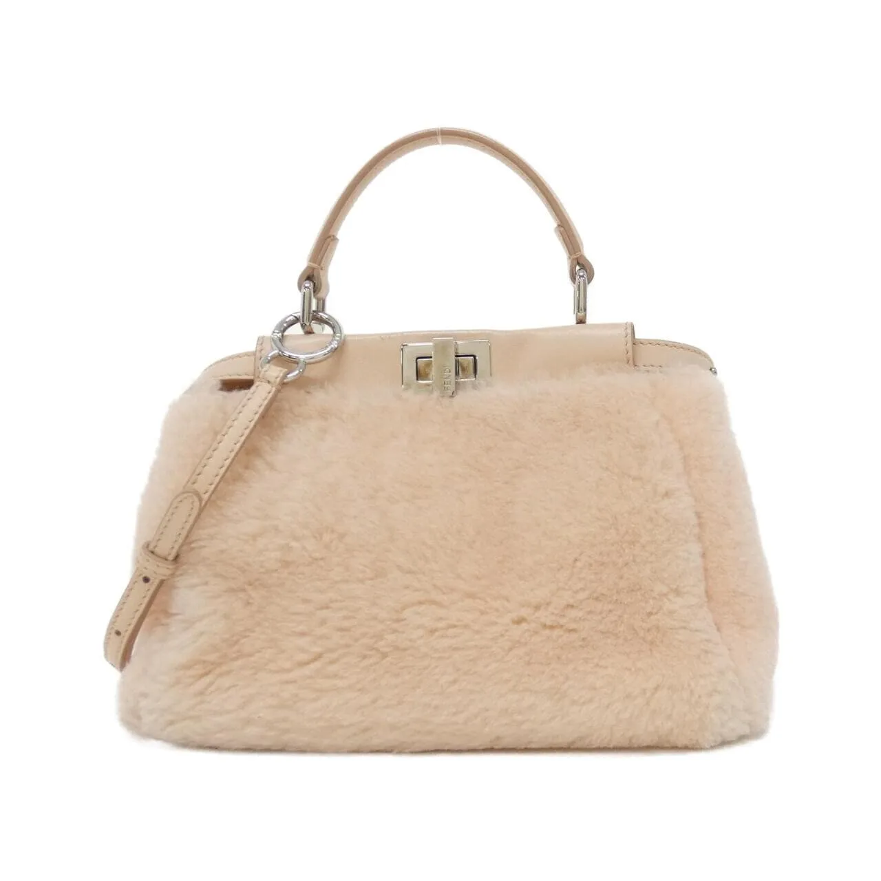 FENDI Peekaboo 8BN244 5AY Handbag Lambskin