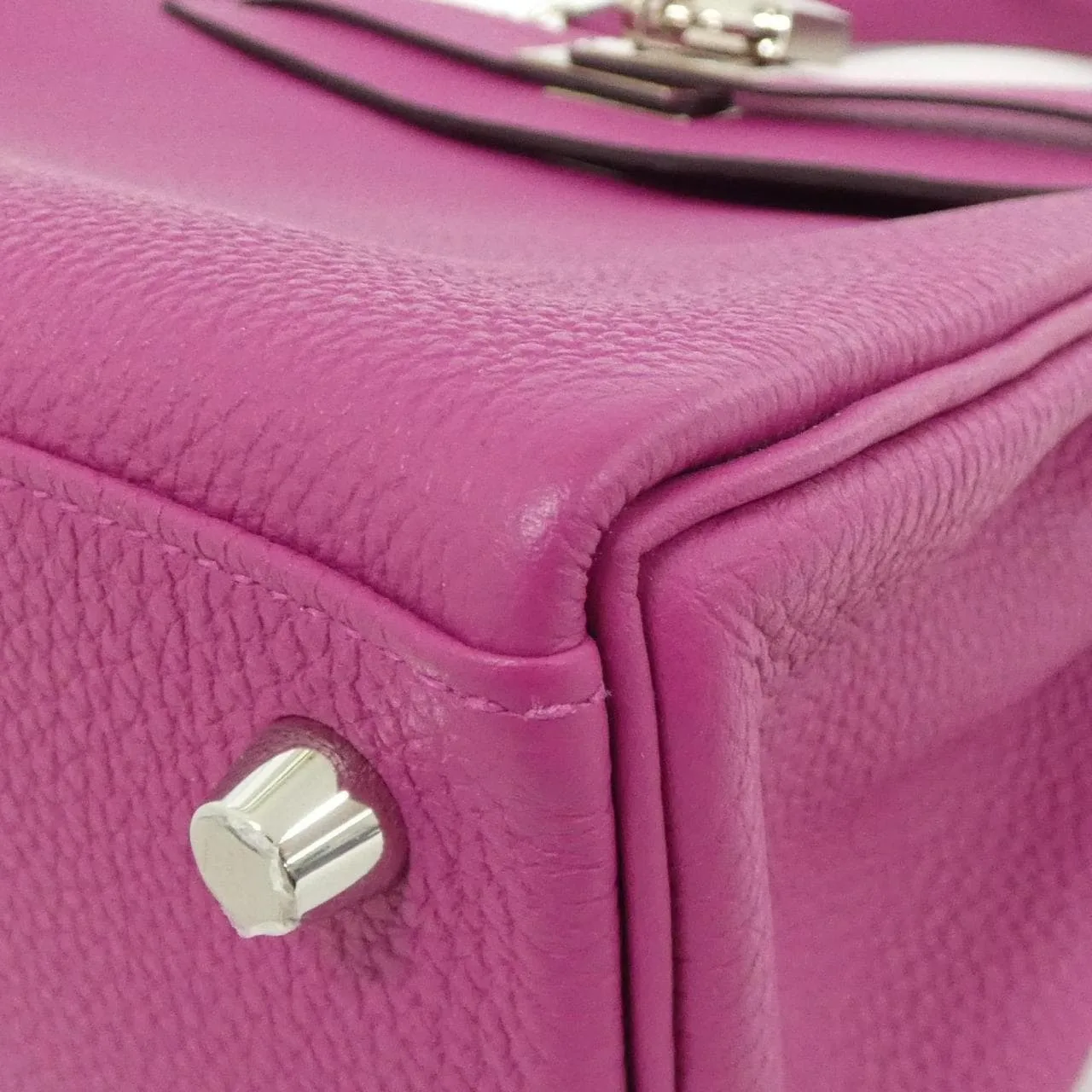 HERMES Kelly 044624CK Handbag Togo Purple Togo Leather Rank A - Thumbnail 3