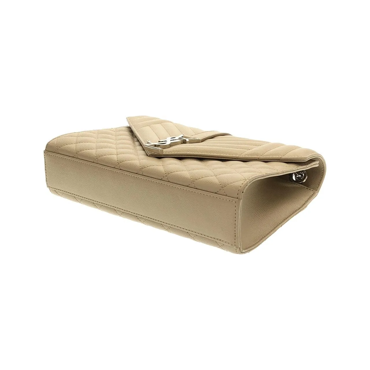 SAINT LAURENT 428134 BOW91 Shoulder Beige Rank A - Thumbnail 3