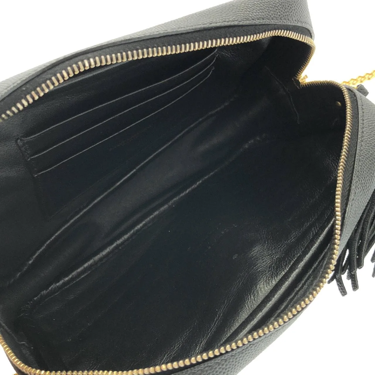 SAINT LAURENT 612579 1GF01 肩背包 黑色 中古品A - 縮圖 7