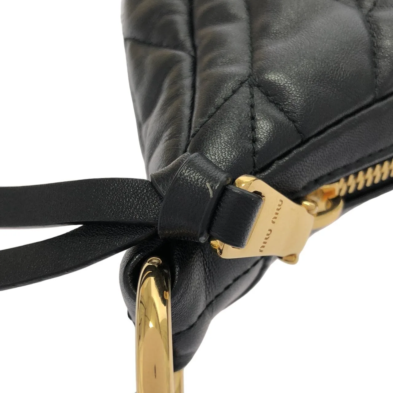 MIU MIU 5BA199 肩背包 黑色 中古品A - 縮圖 5