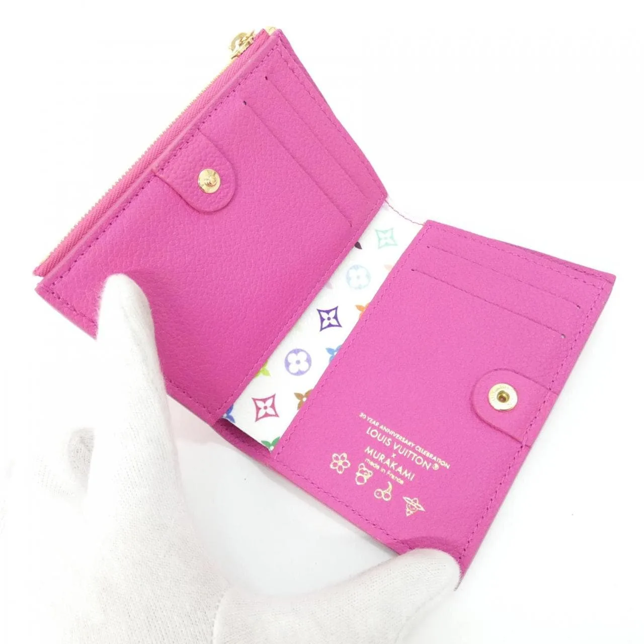 LOUIS VUITTON M14087 銀包 Monogram 粉色 Monogram 中古品A - 縮圖 7