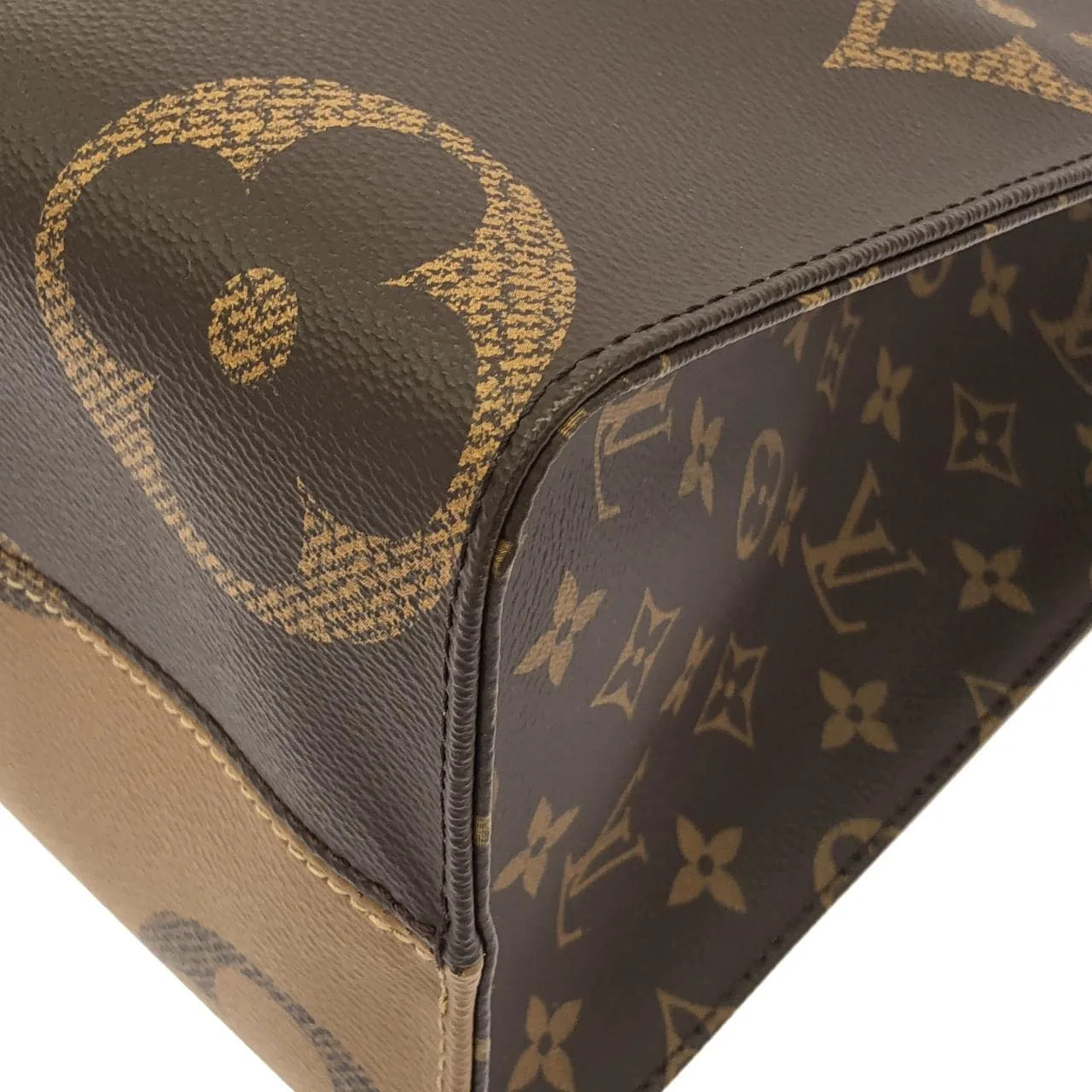 LOUIS VUITTON OnTheGo M45321 手提包 Monogram 黑色 Monogram 中古品A - 縮圖 3