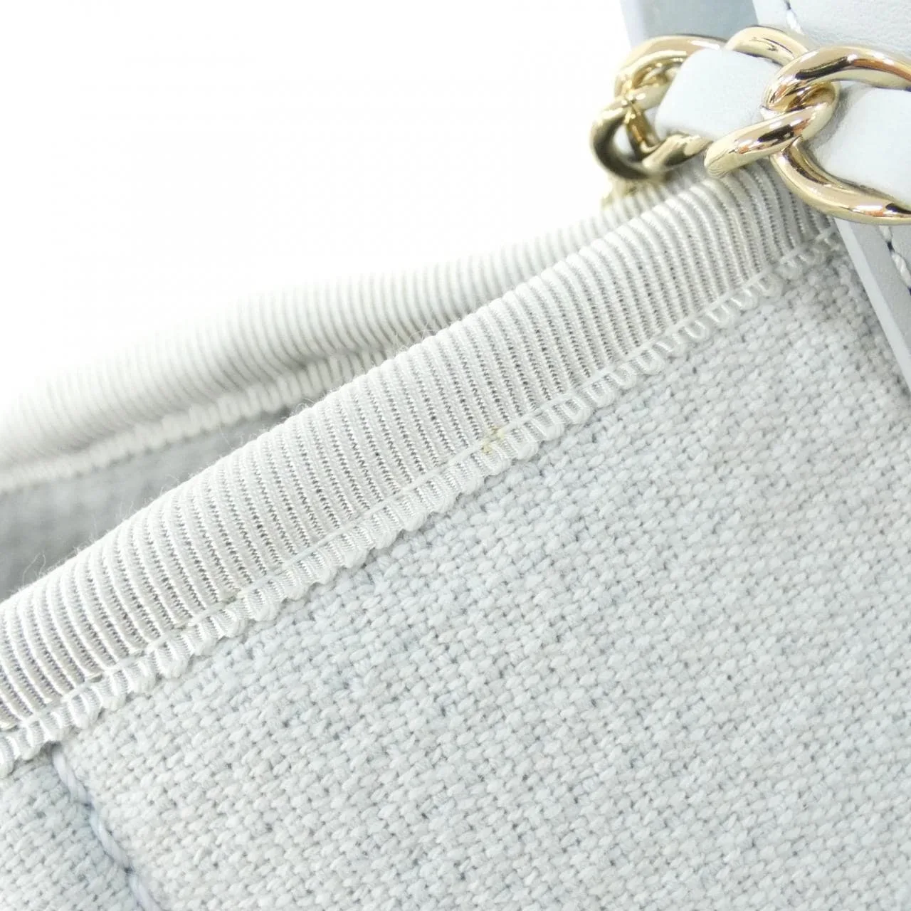 CHANEL Deauville AS3257 Handbag Blue Rank A - Thumbnail 5