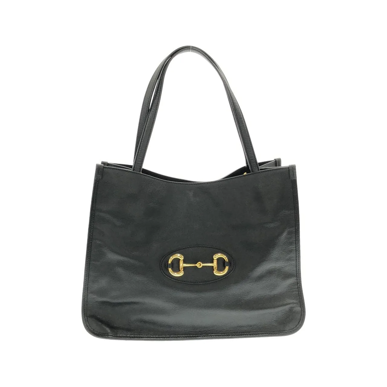 GUCCI Horsebit 1955 623694 1U10G 手提包 皮革 Black