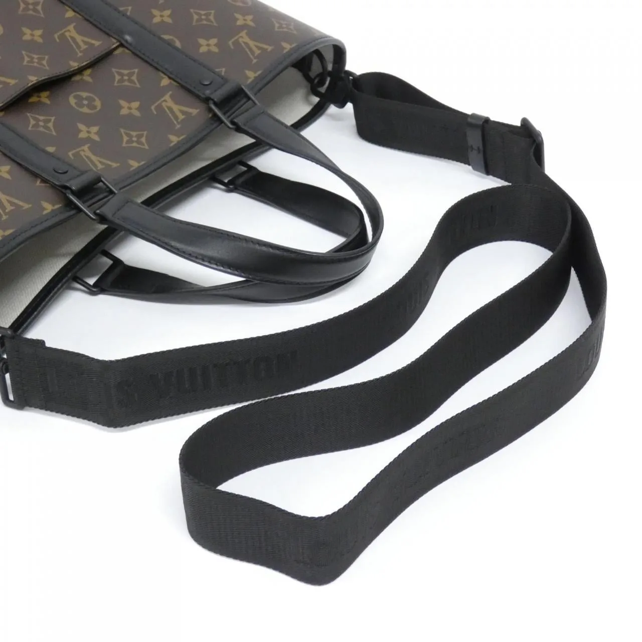 LOUIS VUITTON M45734 Tote Monogram 黑色 Monogram 中古品A - 縮圖 5