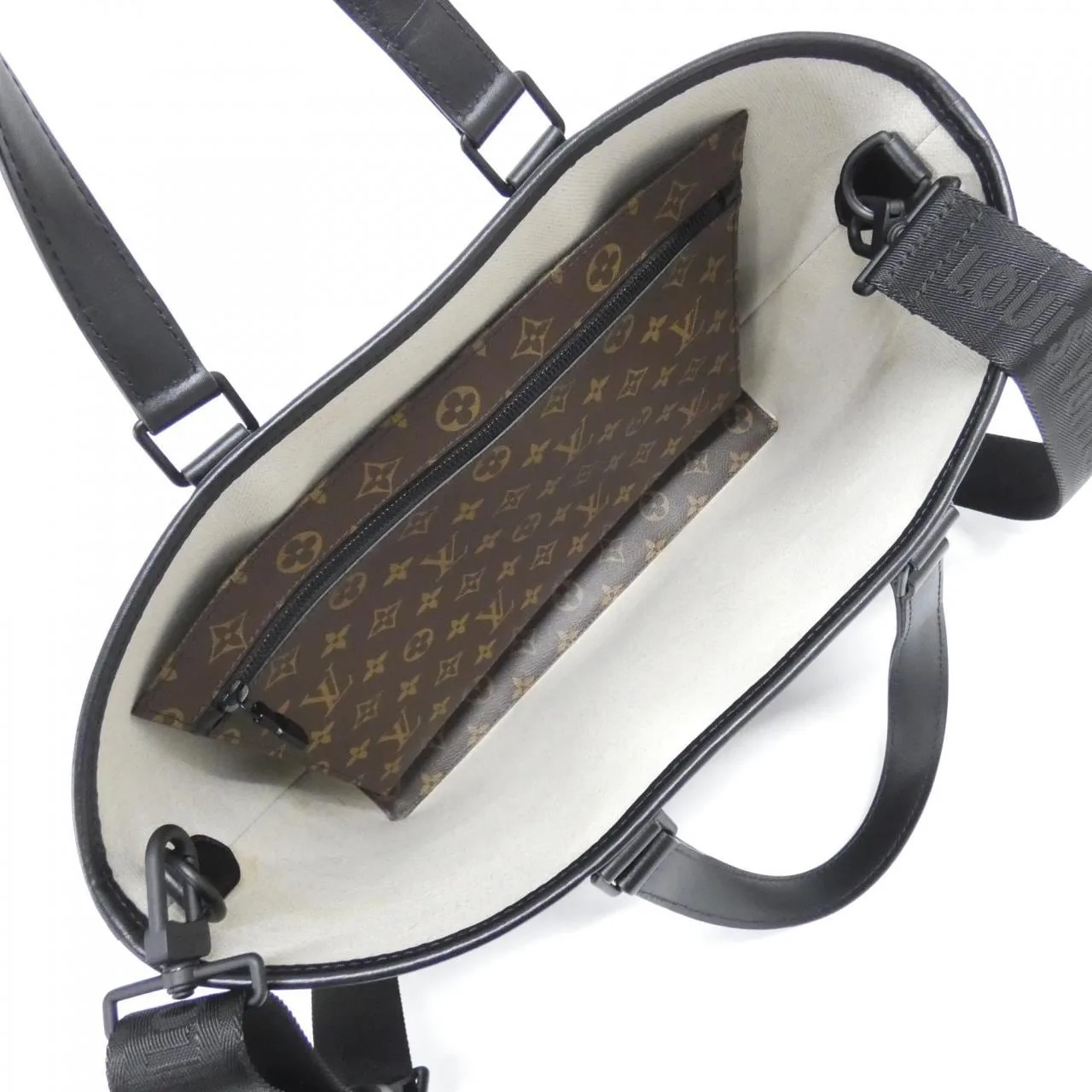 LOUIS VUITTON M45734 Tote Monogram 黑色 Monogram 中古品A - 縮圖 6