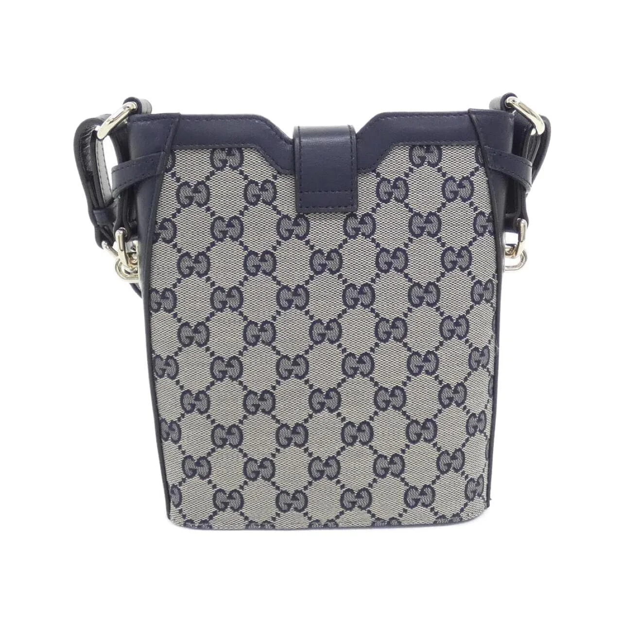 GUCCI 782919 FADAC 肩背包 帆布 黑色 帆布 中古品A - 縮圖 2