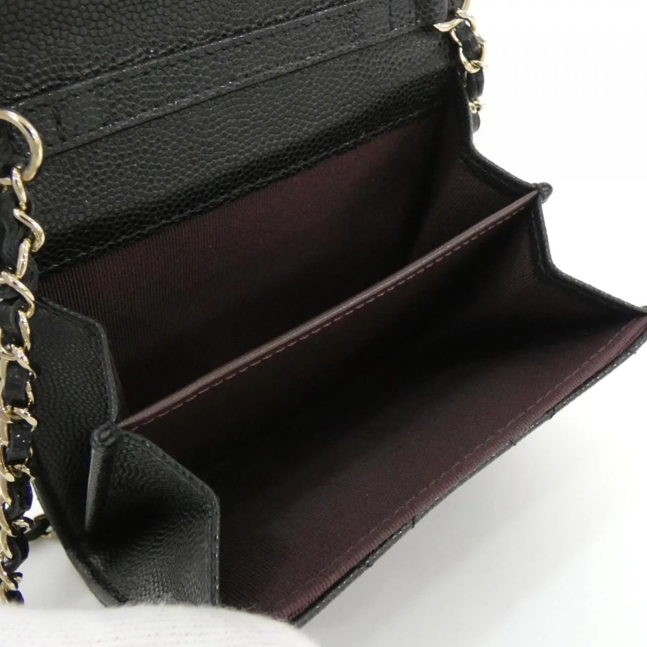 CHANEL Timeless Classic AP0238 Card Case Grained Calfskin Black Grained Calfskin Rank A - Thumbnail 6