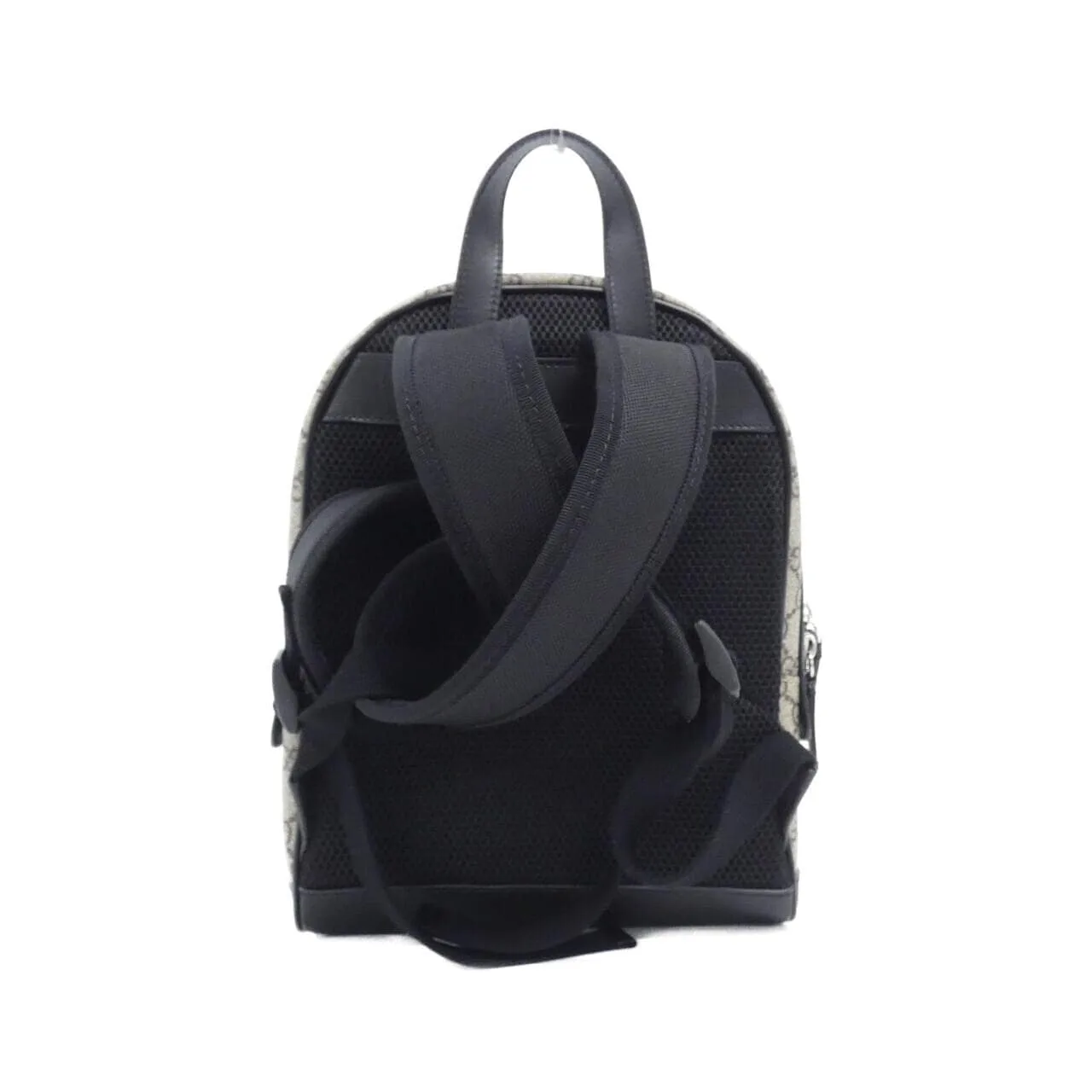 GUCCI 429020 KLQAX Backpack Canvas 黑色 帆布 中古品A - 縮圖 2