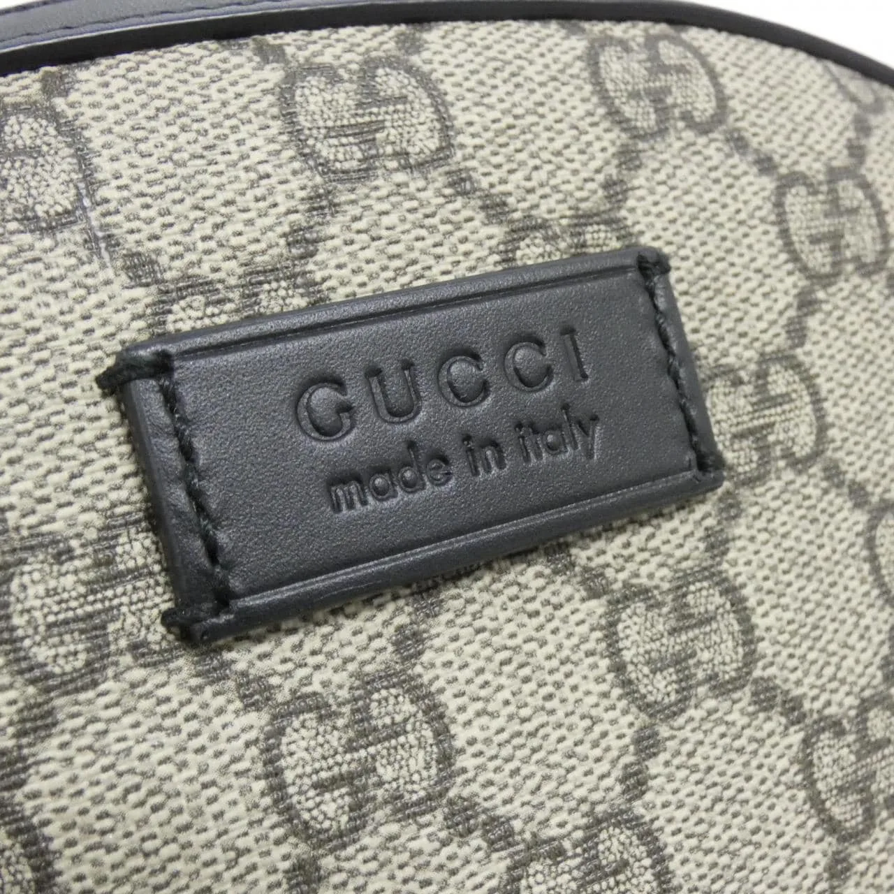 GUCCI 429020 KLQAX Backpack Canvas 黑色 帆布 中古品A - 縮圖 4