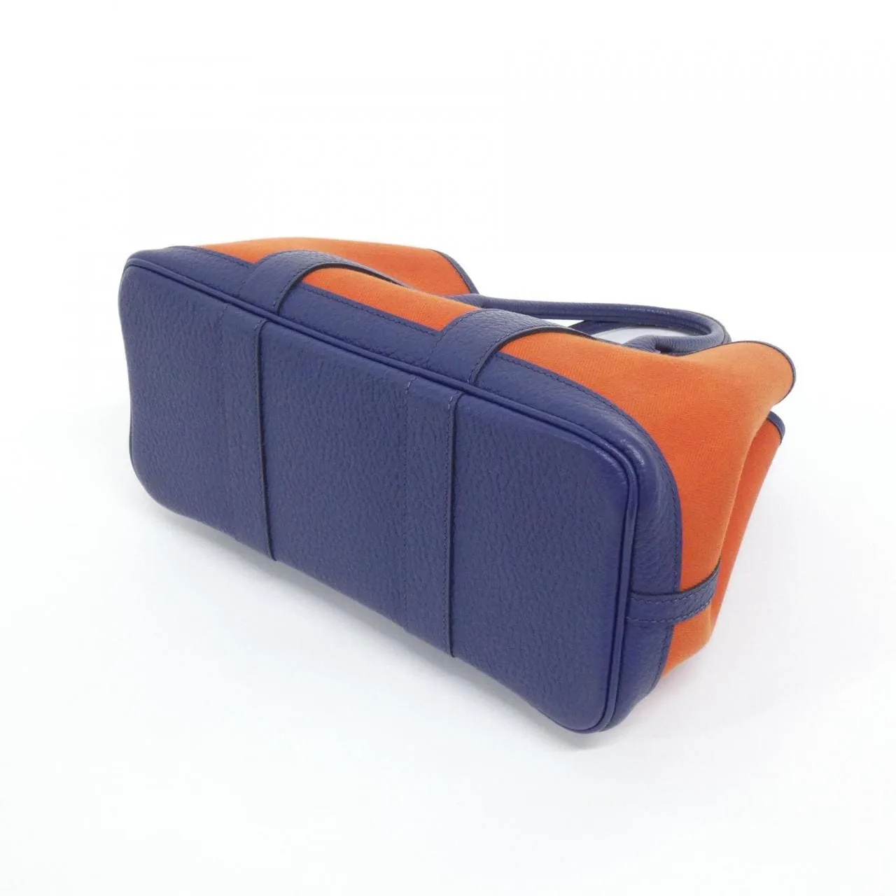 HERMES Garden Party 066606CK Tote Blue Rank A - Thumbnail 2