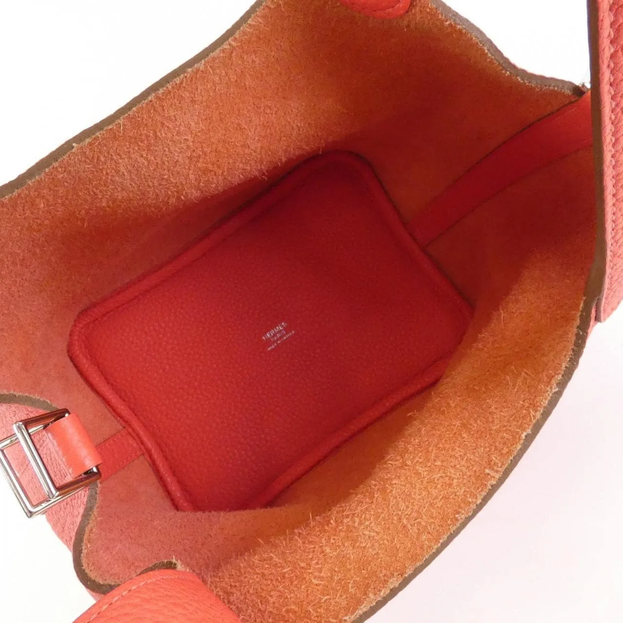 HERMES Picotin 056289CK Handbag Clemence Black Clemence Leather Rank A - Thumbnail 7