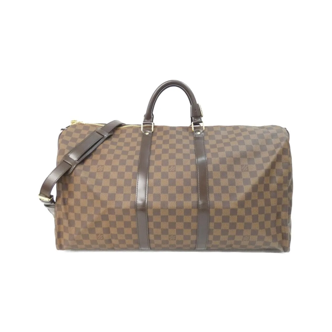LOUIS VUITTON Keepall N41414 Boston Damier Black