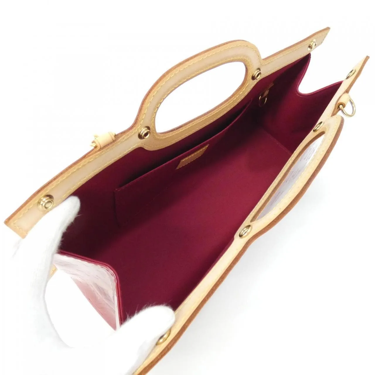 LOUIS VUITTON M91987 Handbag Vernis 黑色 Vernis 中古品A - 縮圖 8