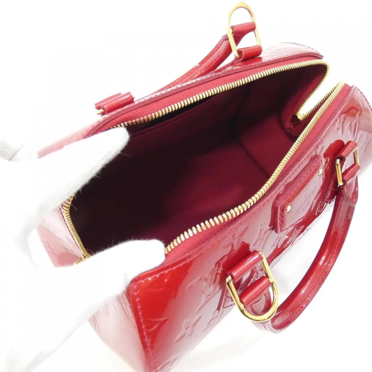 LOUIS VUITTON M90058 Handbag Vernis Black Vernis Rank A - Thumbnail 9