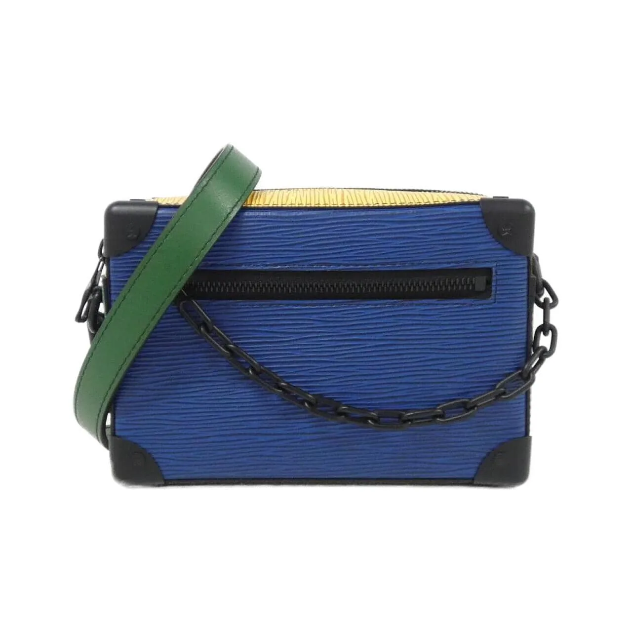 LOUIS VUITTON Soft Trunk M68721 Shoulder Epi Blue