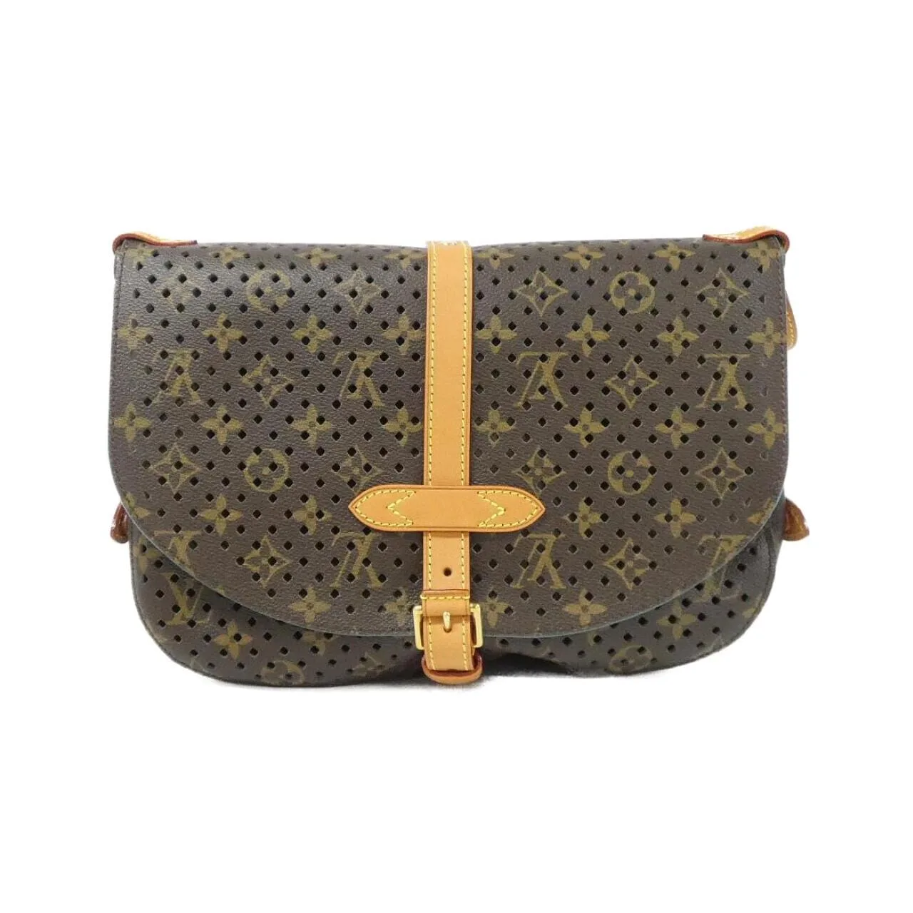 LOUIS VUITTON Saumur M93998 肩背包 Monogram 黑色 Monogram 中古品A - 縮圖 2