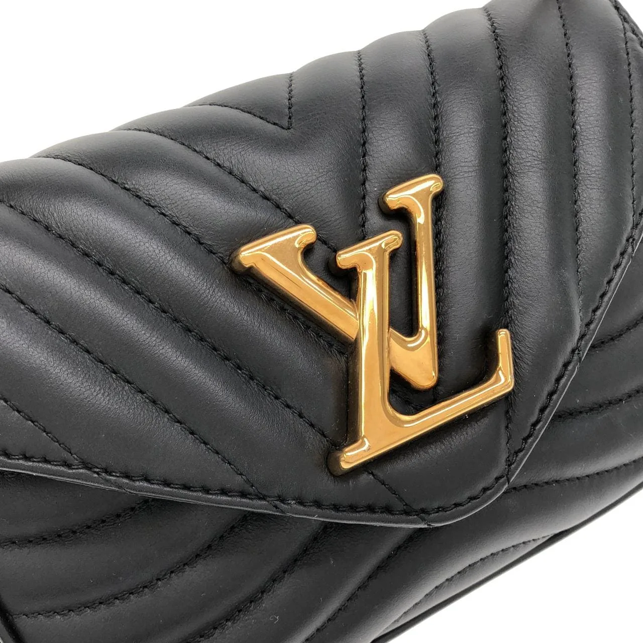LOUIS VUITTON Pochette M56461 Shoulder Black Rank A - Thumbnail 4