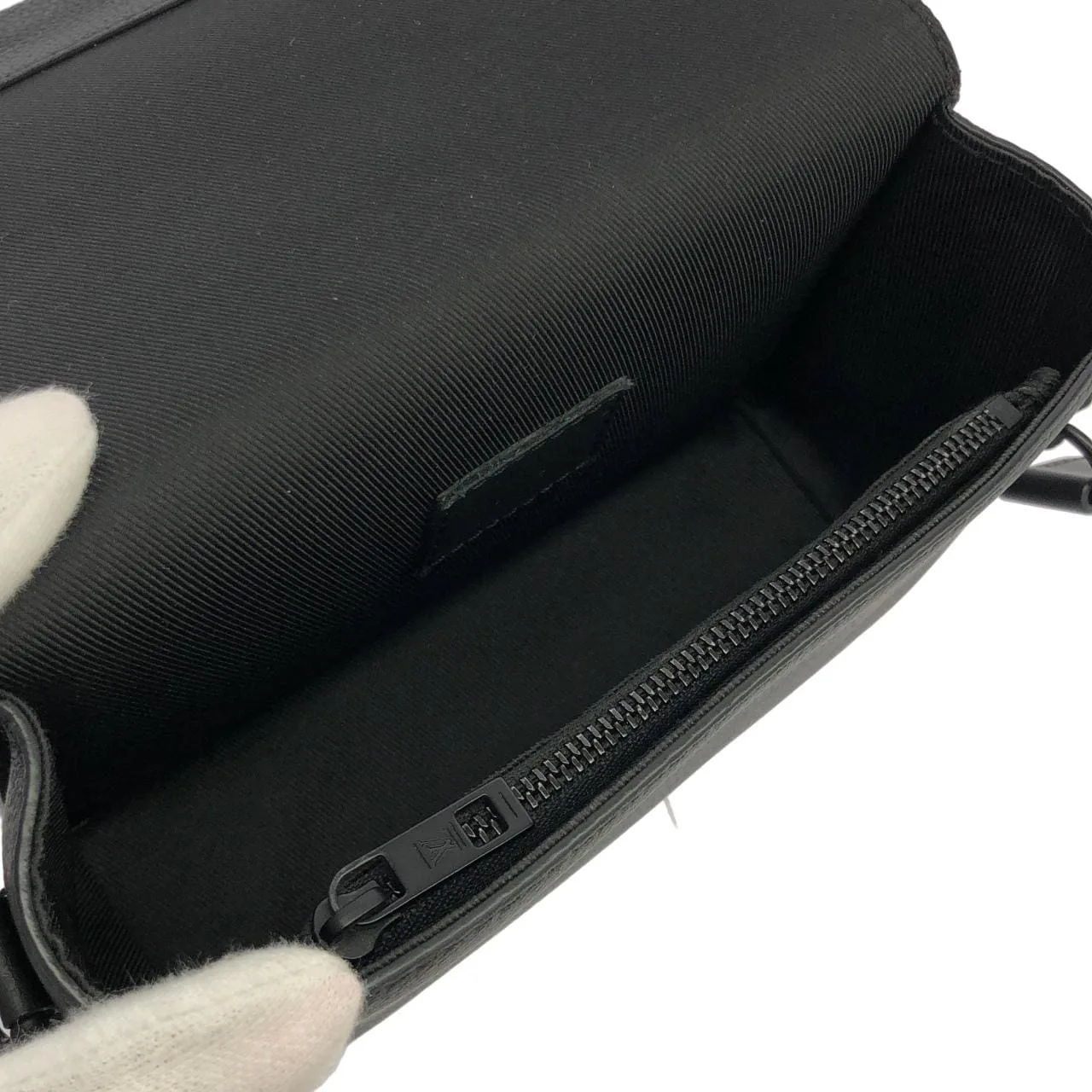 LOUIS VUITTON M82085 肩背包 羊皮 黑色 羊皮 中古品A - 縮圖 8