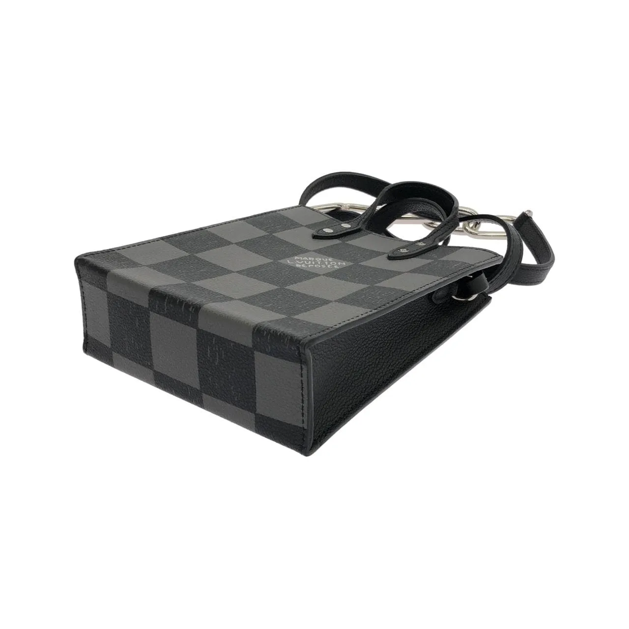 LOUIS VUITTON N60479 手提包 Damier 黑色 Damier 中古品A - 縮圖 3