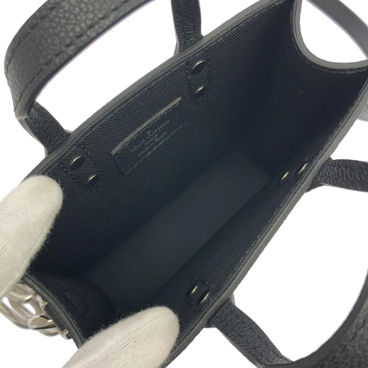 LOUIS VUITTON N60479 手提包 Damier 黑色 Damier 中古品A - 縮圖 8