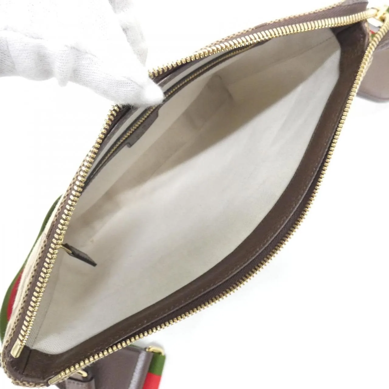 GUCCI 699130 UKMDG 肩背包 帆布 黑色 帆布 中古品A - 縮圖 7