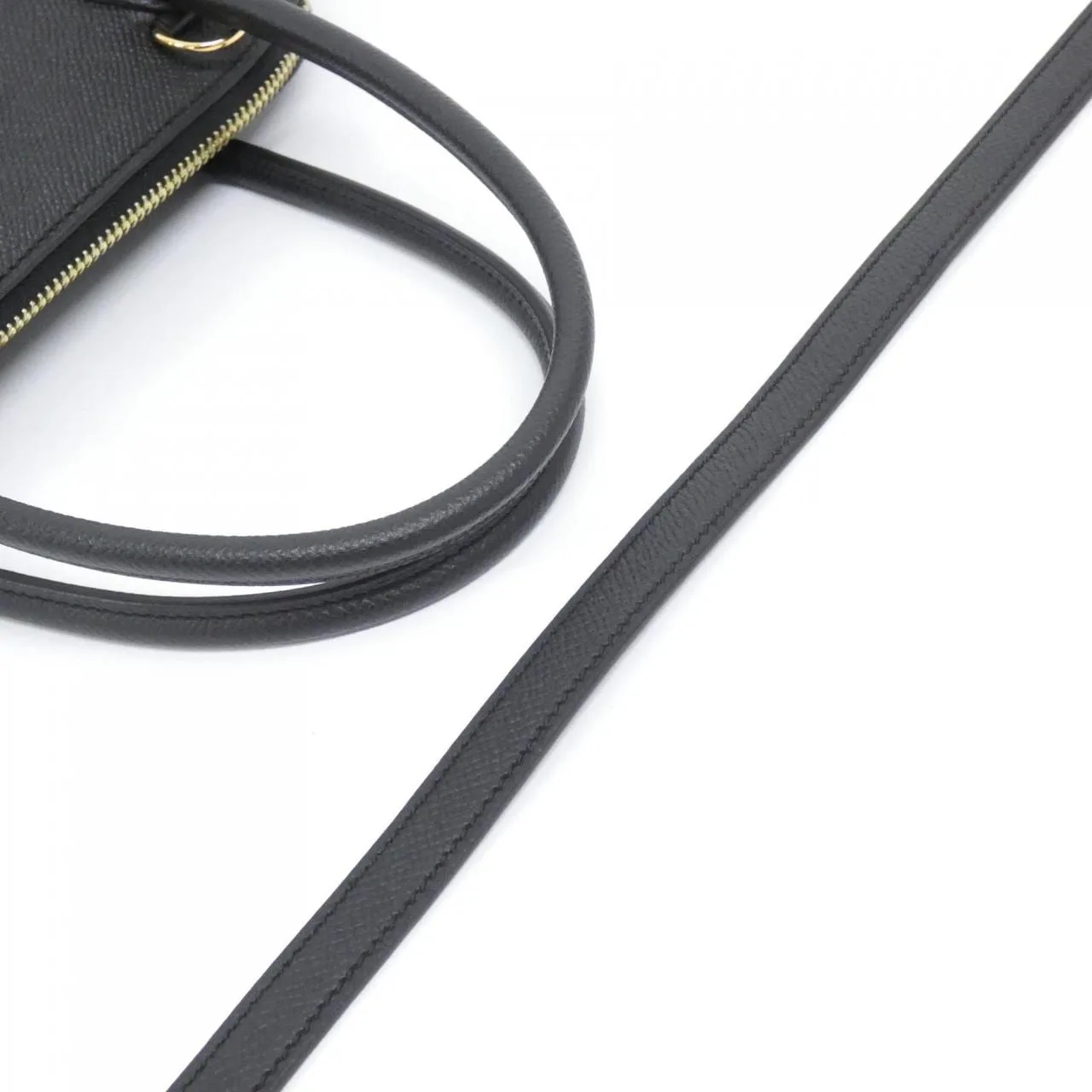 HERMES Bolide 049431CC Handbag Epsom Black Epsom Leather Rank A - Thumbnail 5