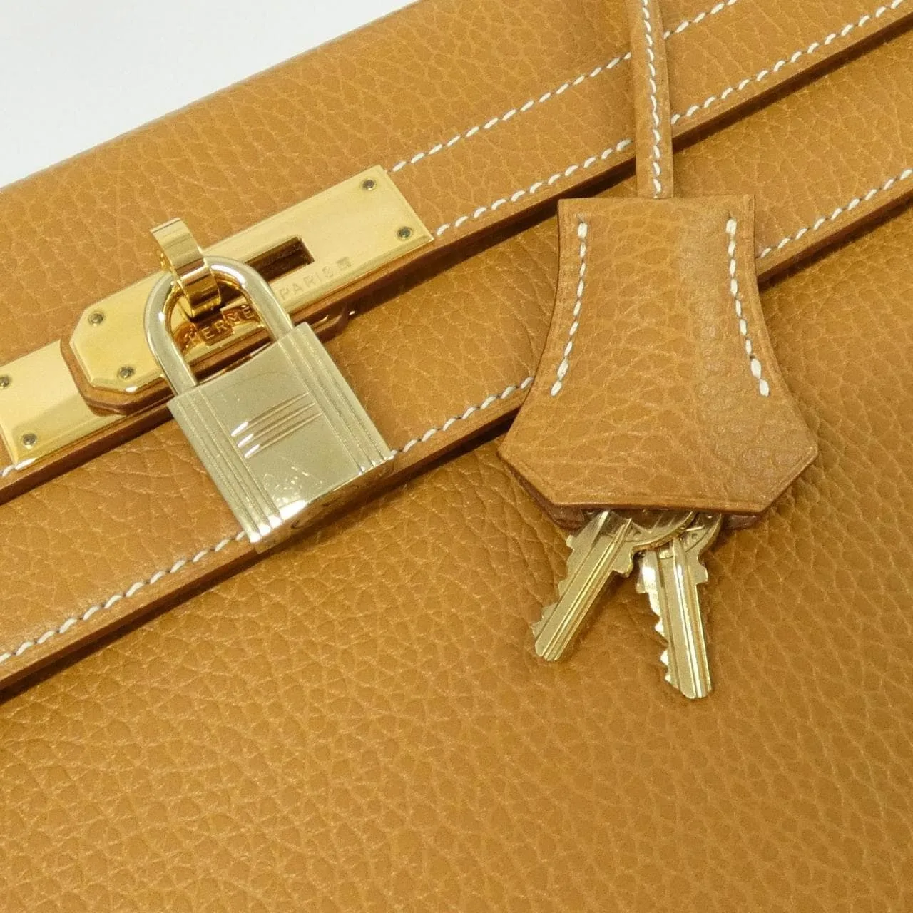 HERMES Kelly 手提包 黑色 中古品A - 縮圖 4
