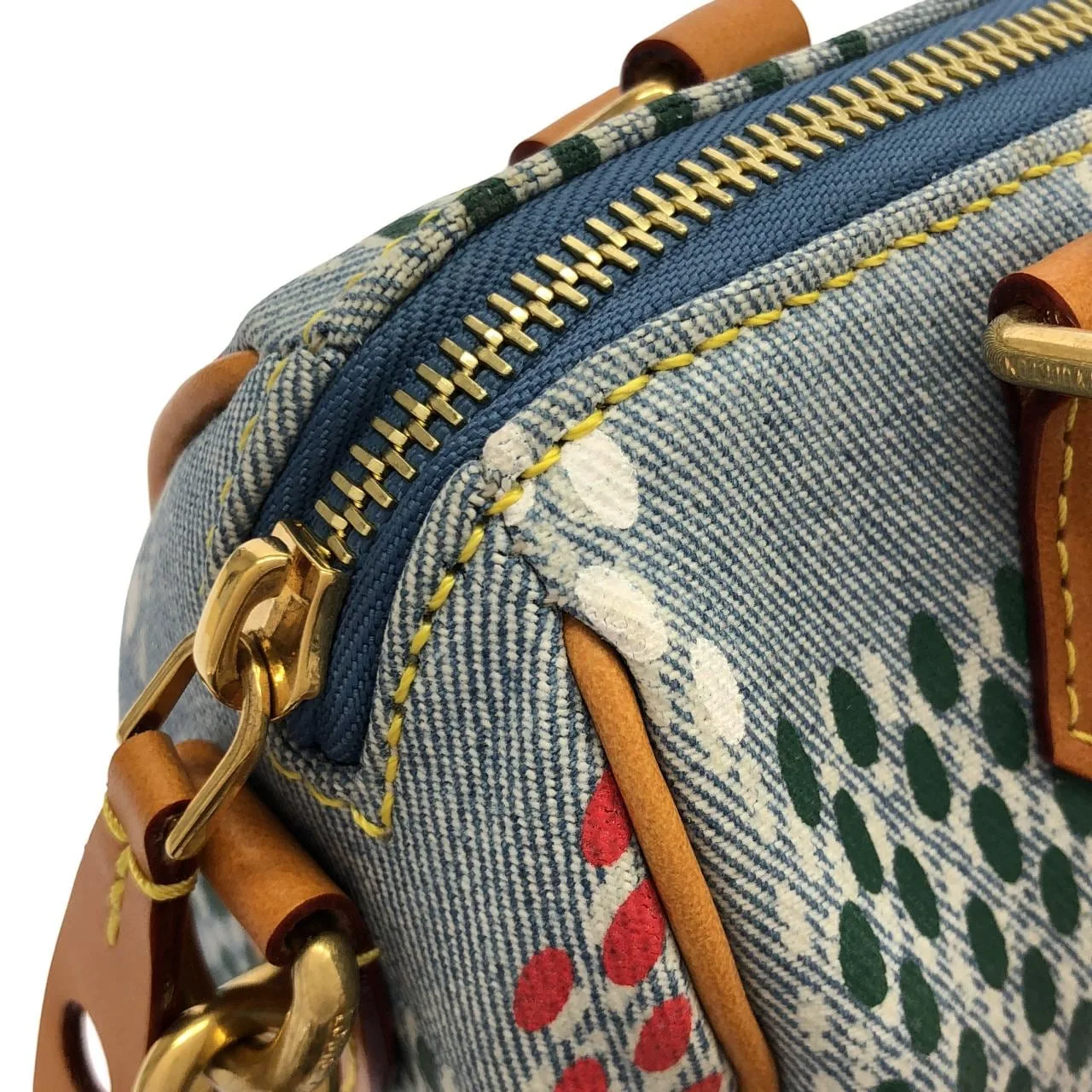 LOUIS VUITTON Speedy N00136 波士頓包 牛仔布 Multicolor 牛仔布 中古品A - 縮圖 7