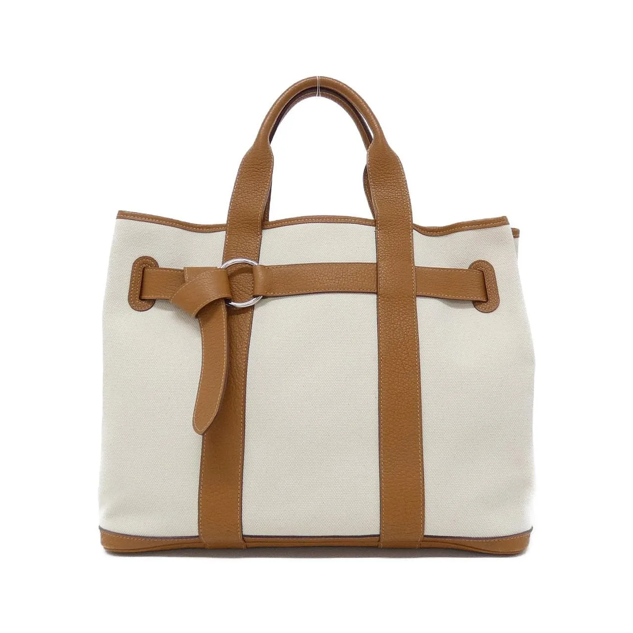 HERMES 049205CK 手提包 帆布 Gold