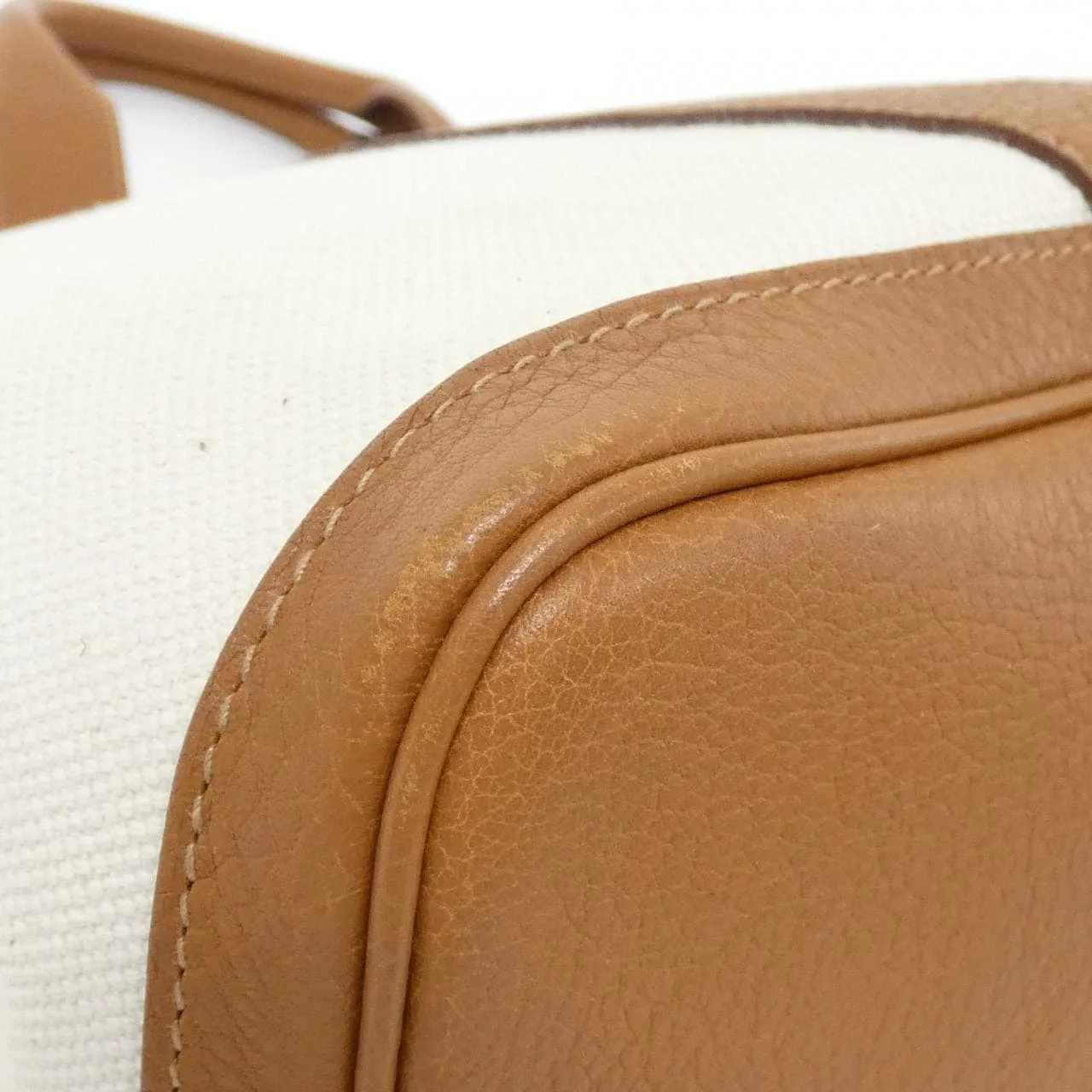 HERMES 049205CK 手提包 帆布 金色 帆布 中古品A - 縮圖 3