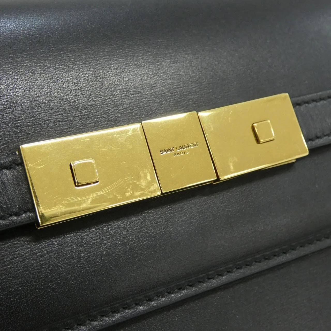 SAINT LAURENT 675626 0SX0W 肩背包 黑色 中古品A - 縮圖 4