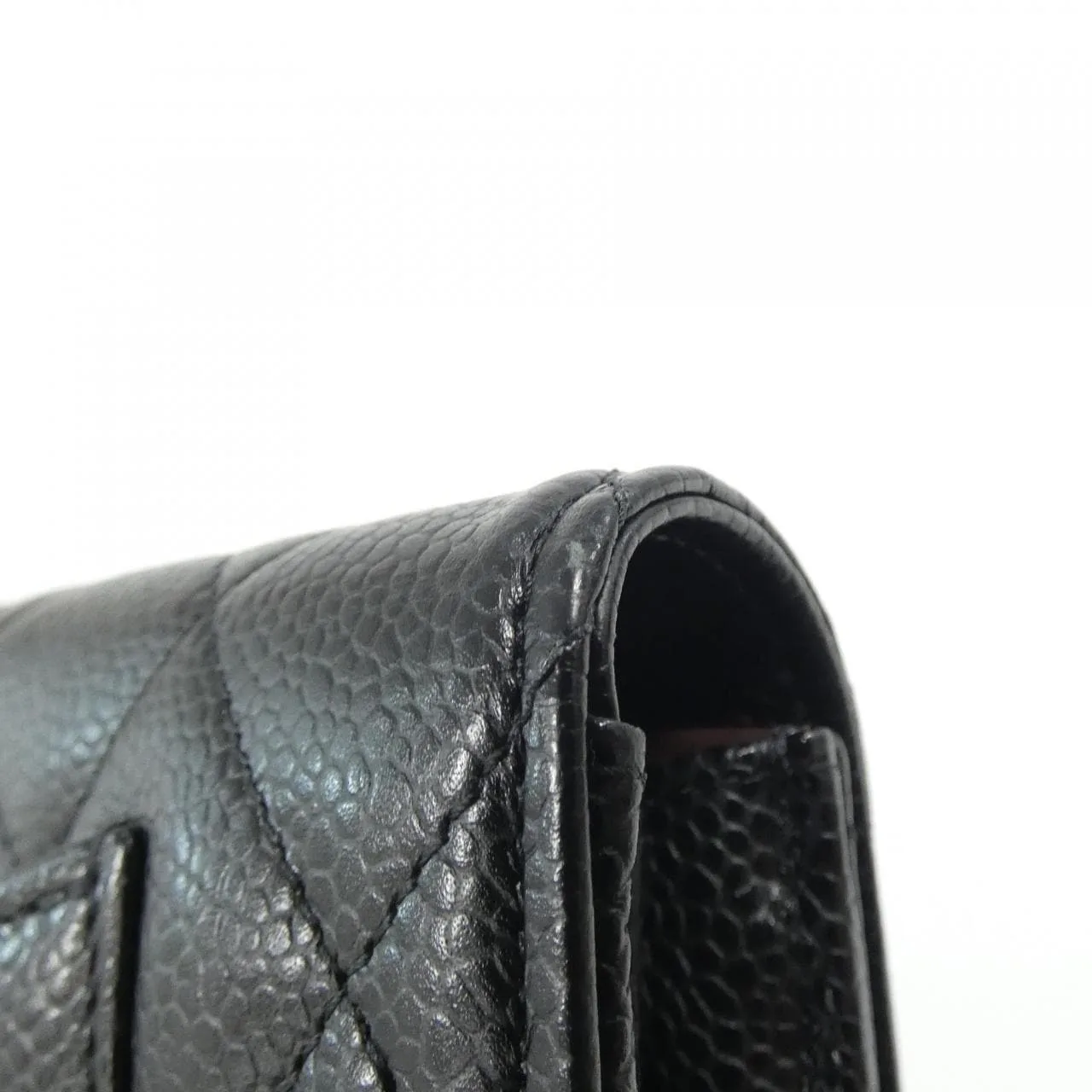 CHANEL Timeless Classic AP0241 Wallet Grained Calfskin Black Grained Calfskin Rank A - Thumbnail 4