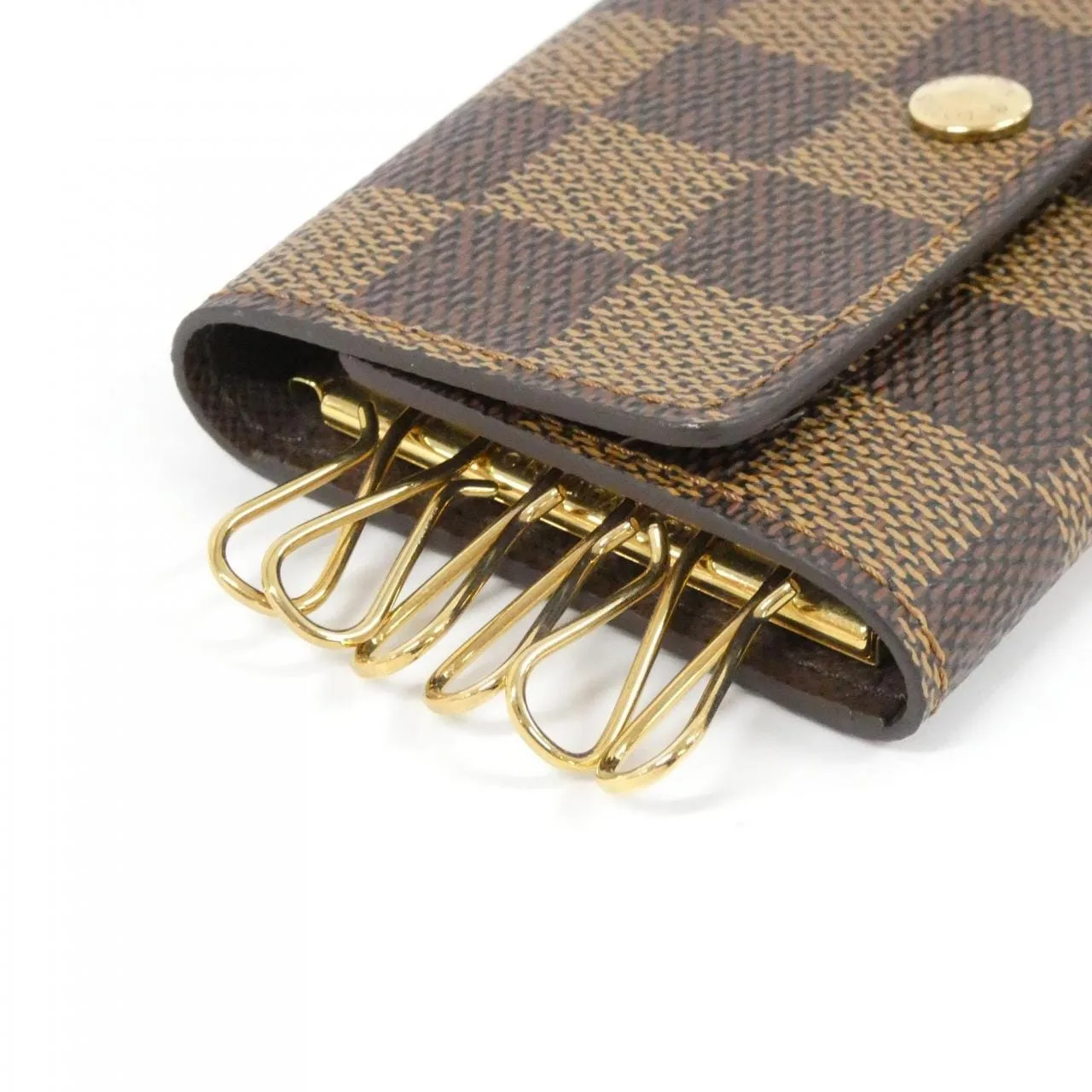 LOUIS VUITTON N62630 Key Case Damier 黑色 Damier 中古品A - 縮圖 2