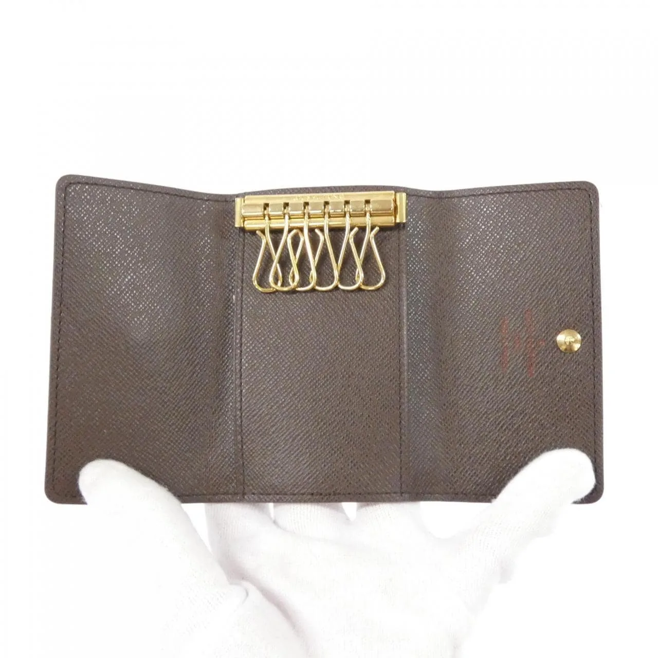 LOUIS VUITTON N62630 Key Case Damier 黑色 Damier 中古品A - 縮圖 3