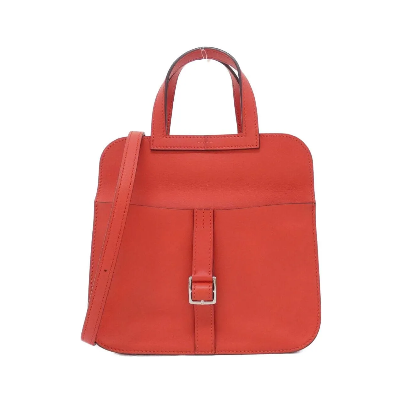 HERMES Halzan 069523CK Handbag Swift Rouge