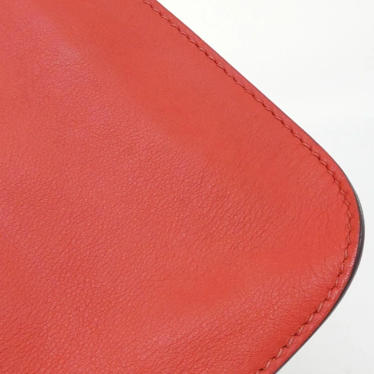 HERMES Halzan 069523CK Handbag Swift Rouge Swift 皮 中古品B - 縮圖 4