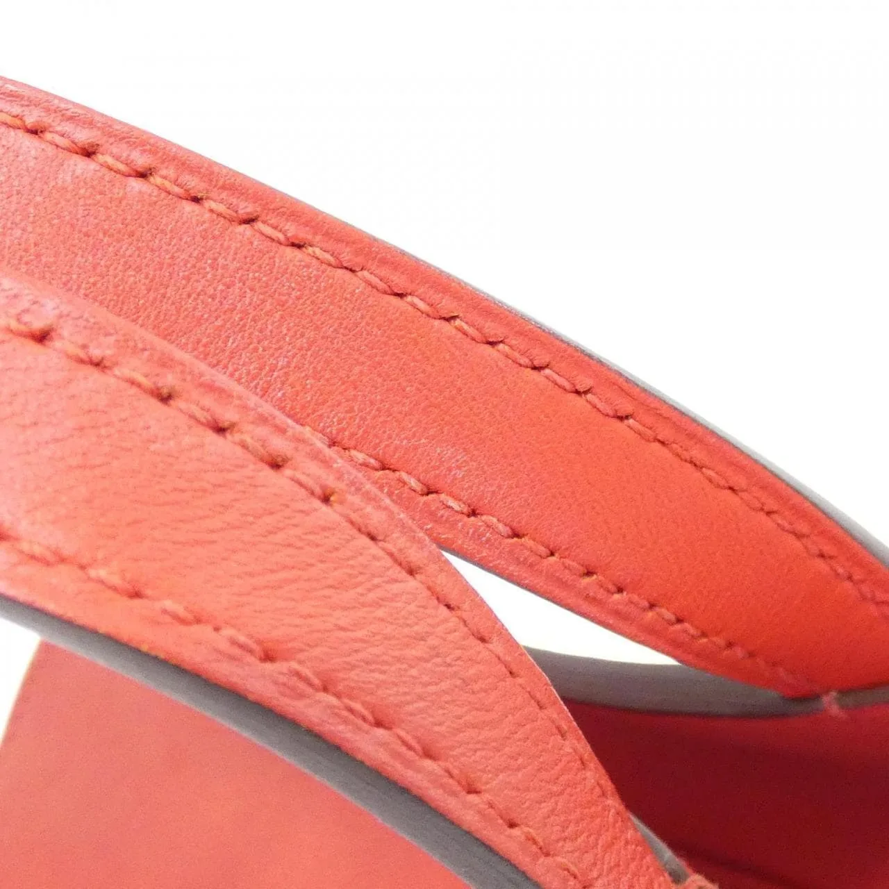HERMES Halzan 069523CK Handbag Swift Rouge Swift 皮 中古品B - 縮圖 6