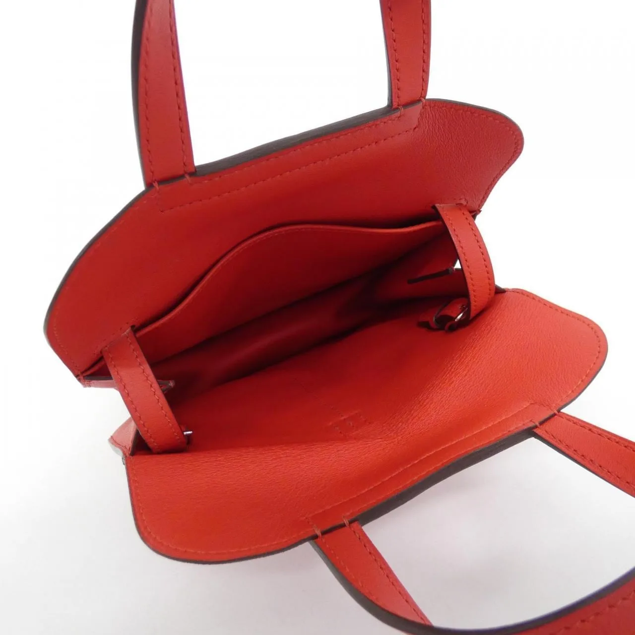 HERMES Halzan 069523CK Handbag Swift Rouge Swift 皮 中古品B - 縮圖 7