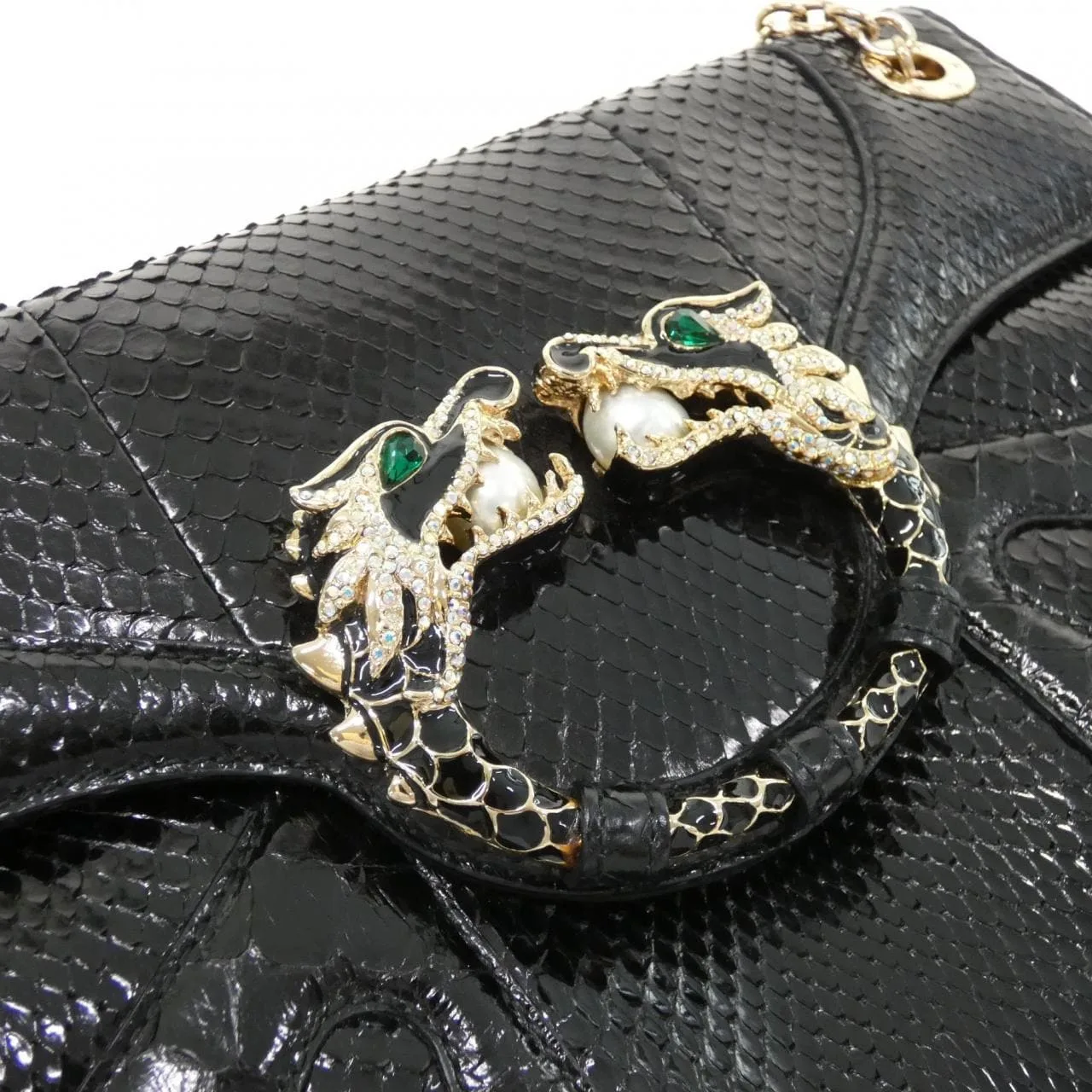 GUCCI 135952 肩背包 蟒蛇皮 4