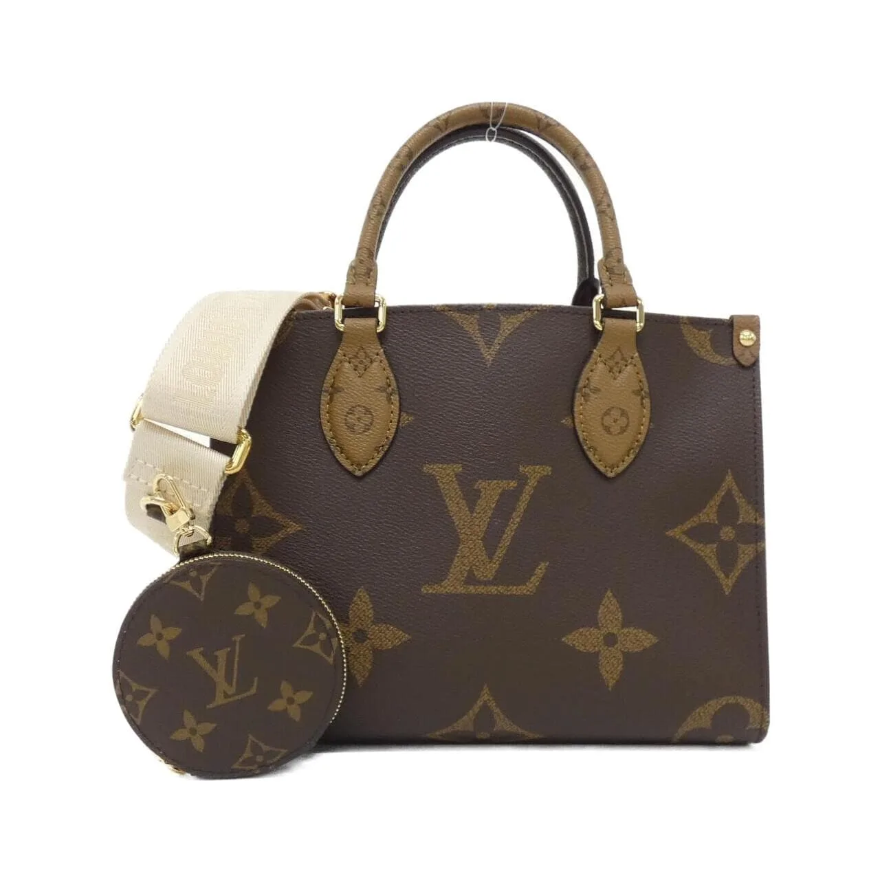 LOUIS VUITTON OnTheGo M46373 Handbag Monogram Black