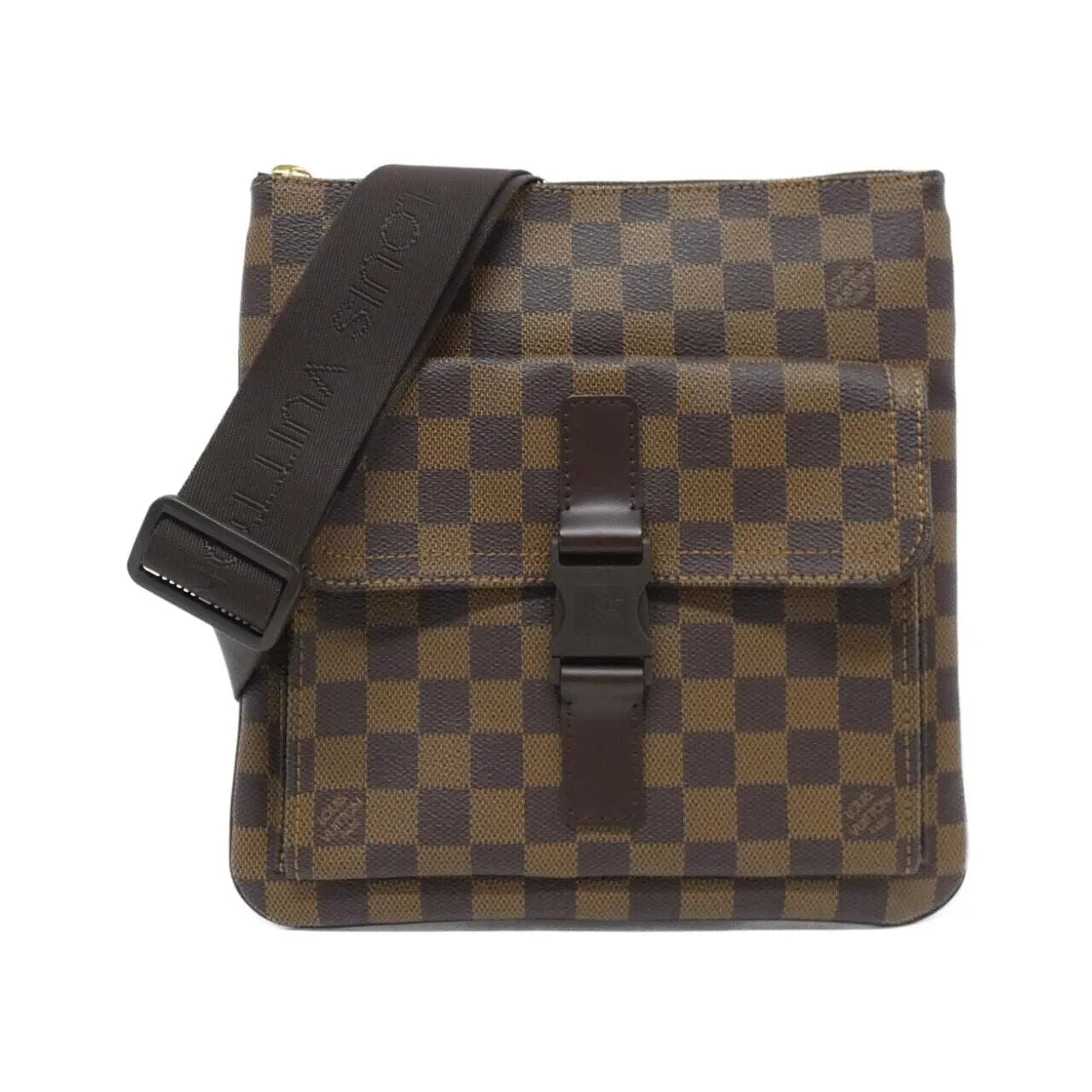 LOUIS VUITTON Pochette N51127 Shoulder Damier Black